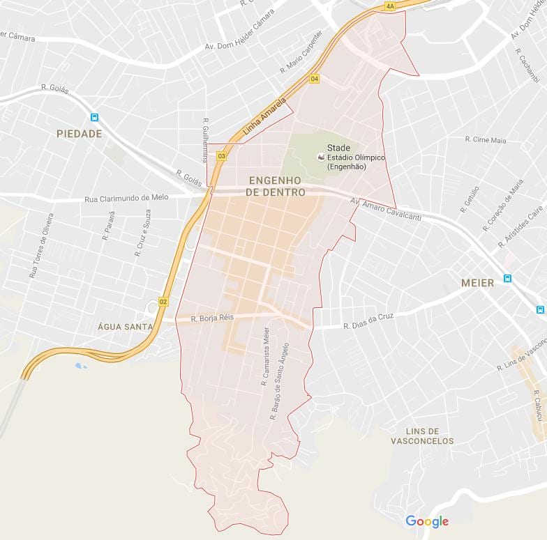 Térkép Engenho de Dentro