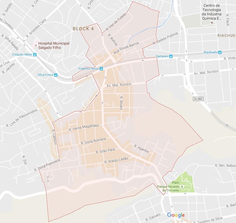 Térkép Engenho Novo