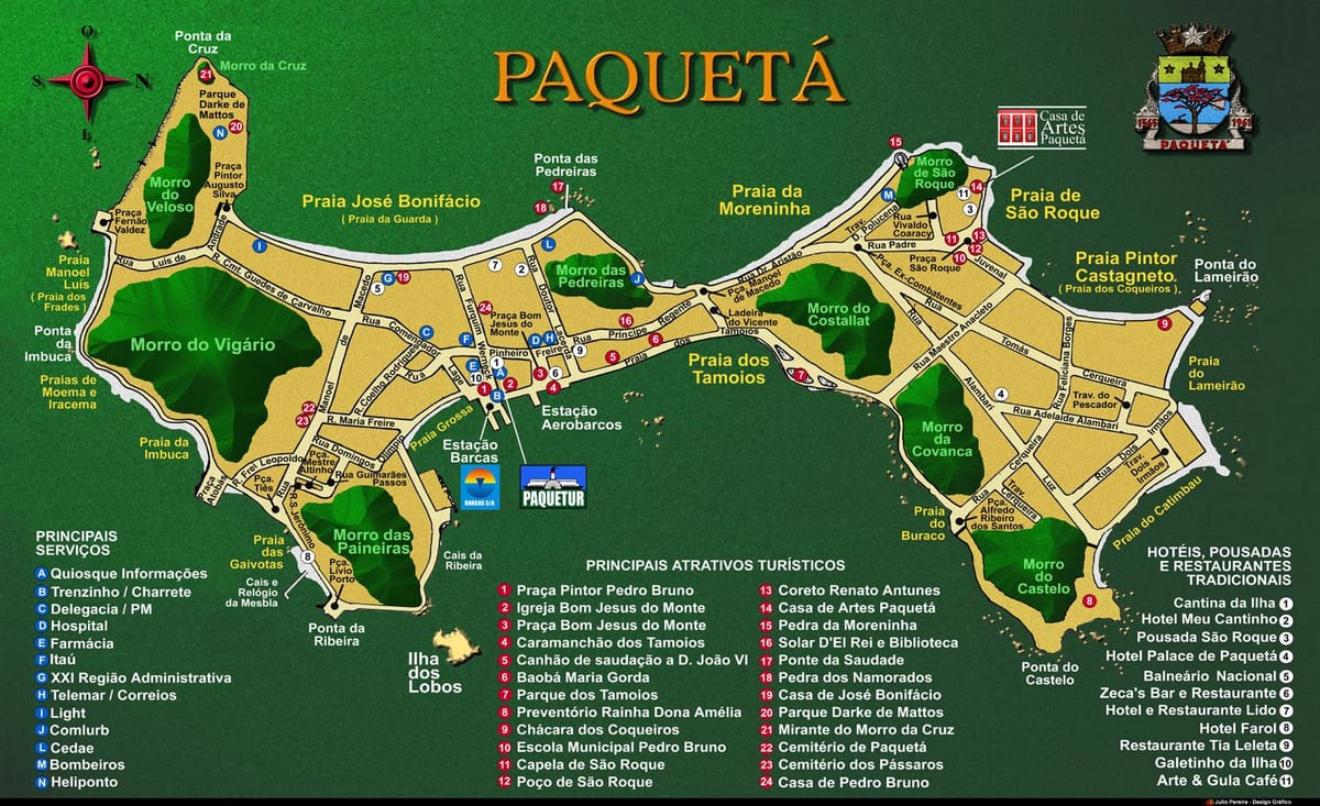 Térkép Ile de Paquetá