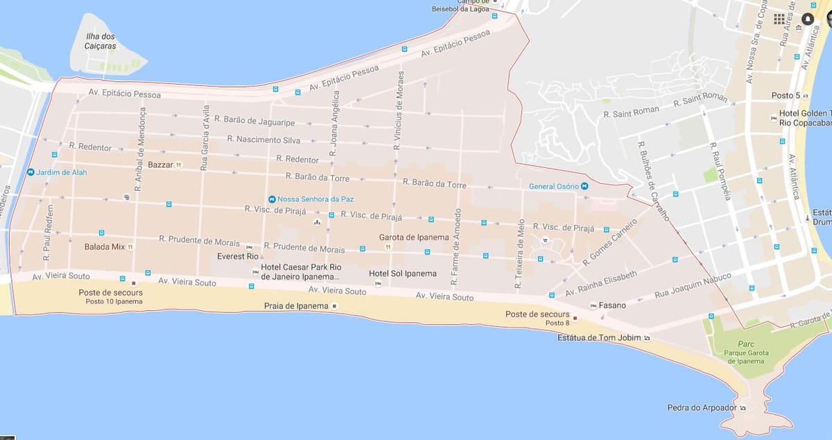 Térkép Ipanema