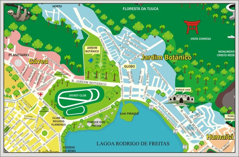Térkép Jockey Club Brasileiro