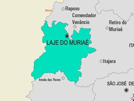 Térkép Laje tenni Muriaé önkormányzat