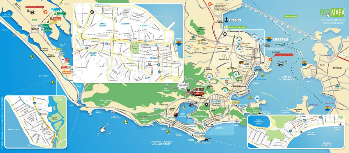 Térkép műemlékek, Rio de Janeiro