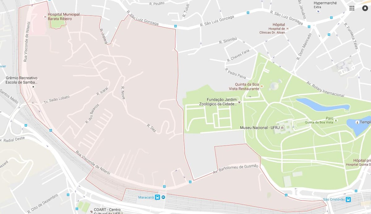 Térkép Mangueira
