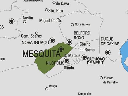 Térkép Mesquita önkormányzat