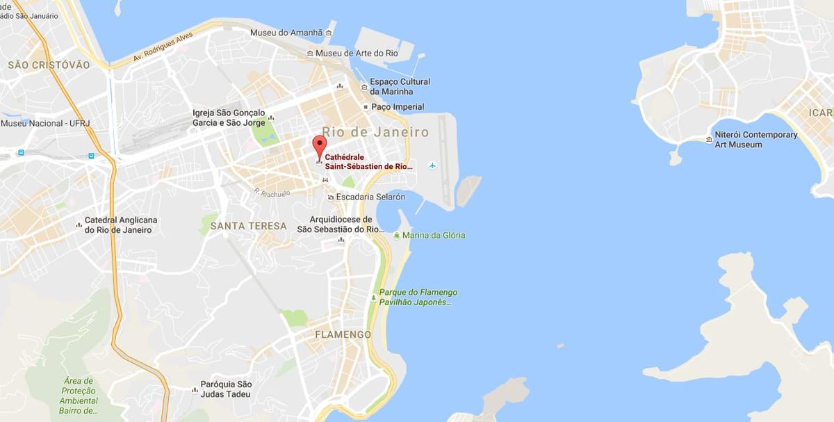 Térkép Metropolitan Katedrális, a Szent Sebestyén