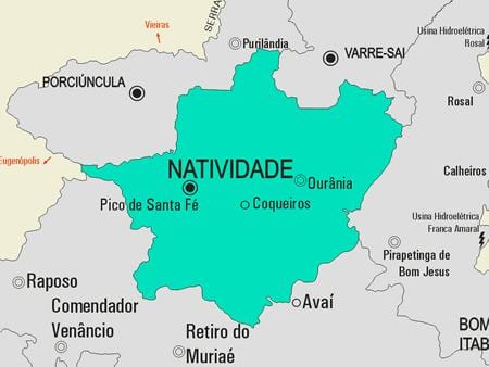 Térkép Natividade önkormányzat