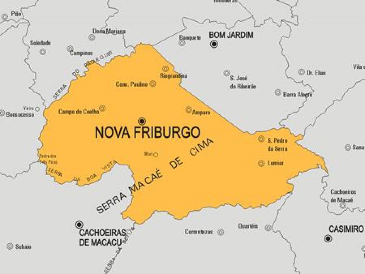 Térkép Nova Friburgo önkormányzat