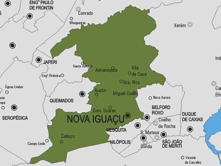 Térkép Nova Iguaçu önkormányzat