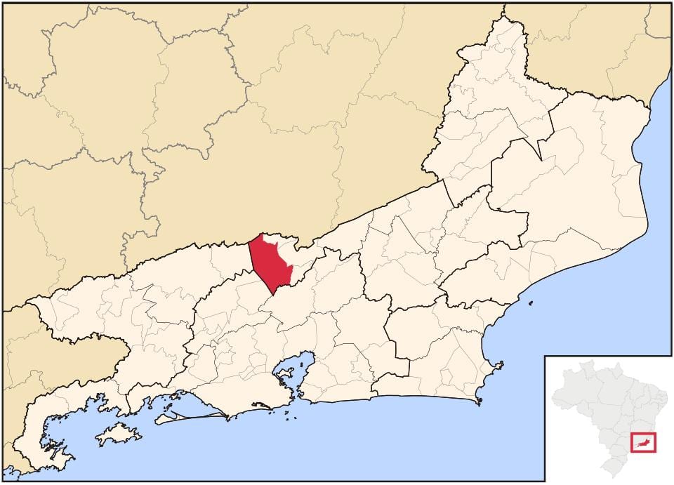 Térkép Paraíba do Sul