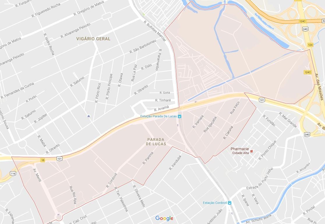 Térkép Parada de Lucas