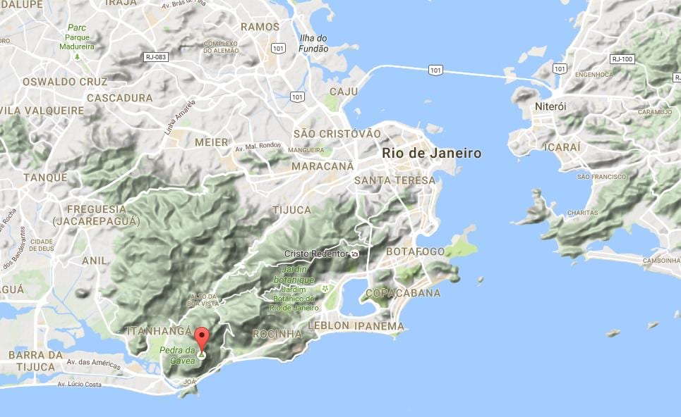 Térkép Pedra da Gávea