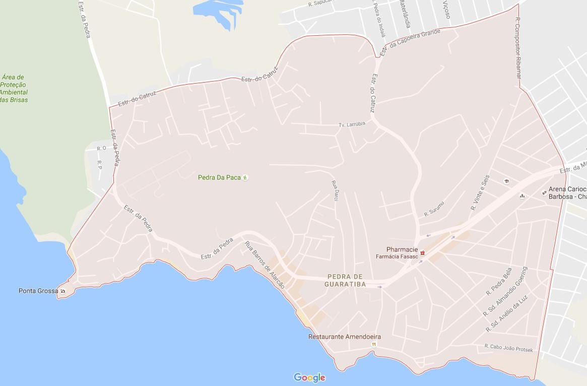 Térkép Pedra de Guaratiba