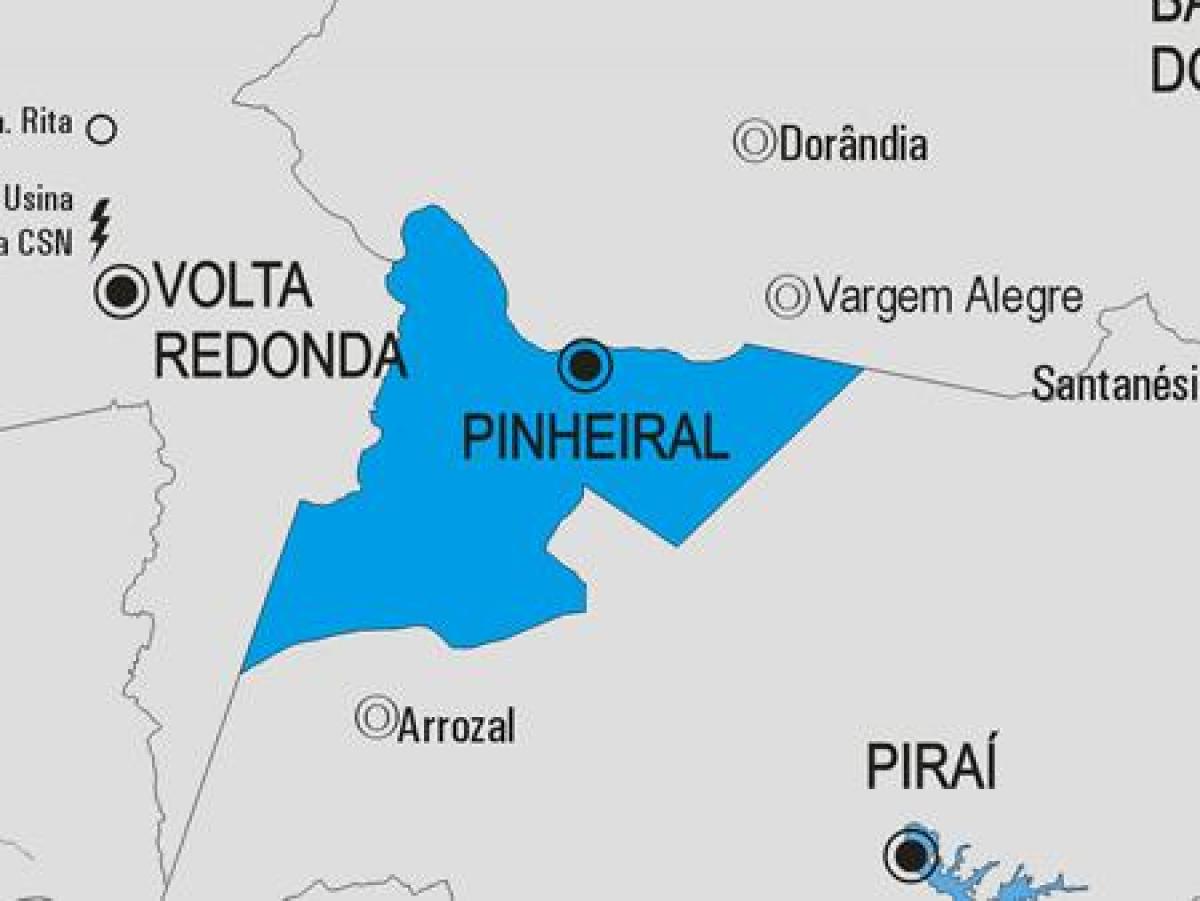 Térkép Pinheiral önkormányzat