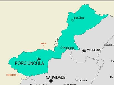 Térkép Porciúncula önkormányzat