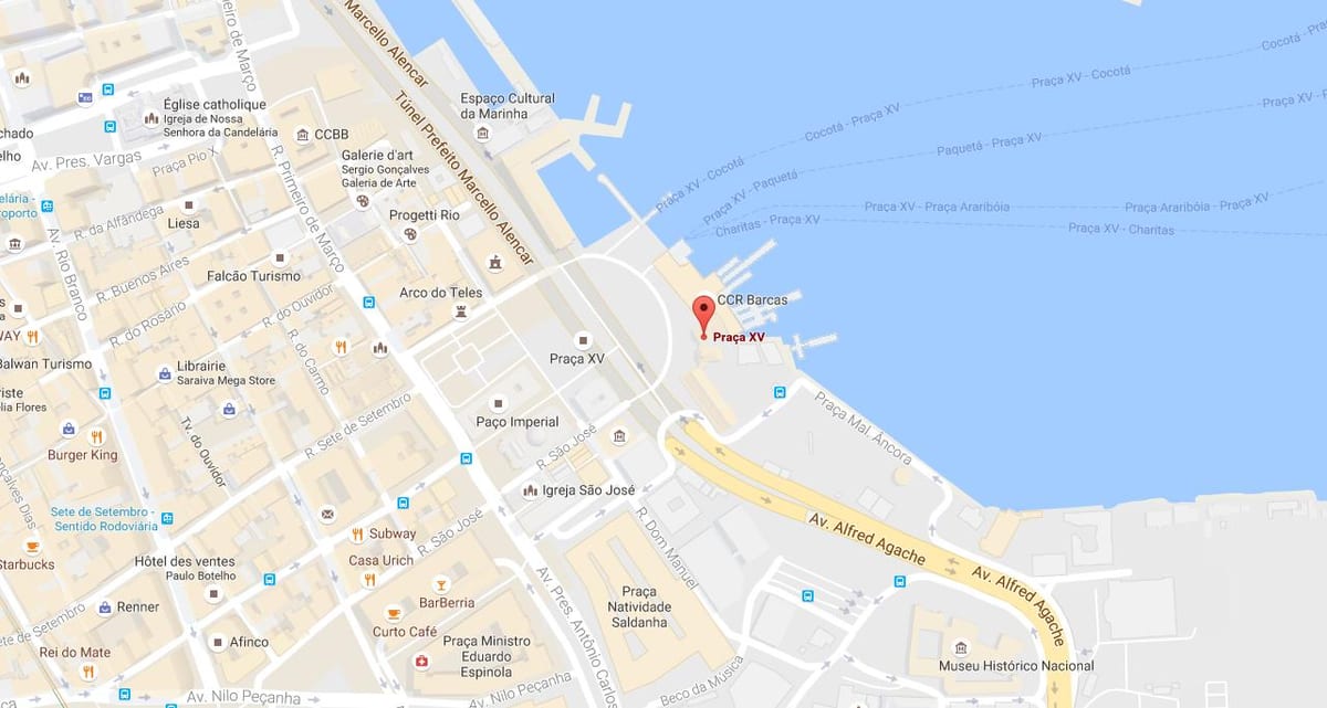 Térkép Praça Quinze