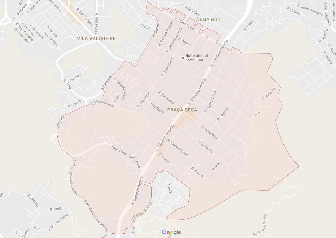Térkép Praça Seca