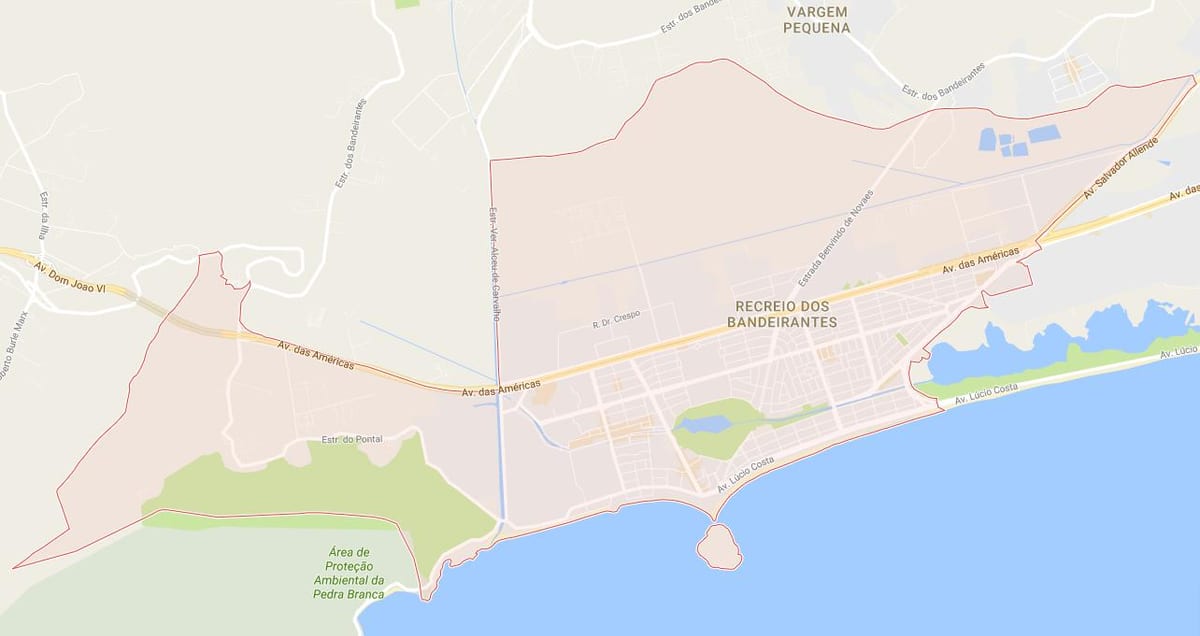 Térkép Recreio dos Bandeirantes
