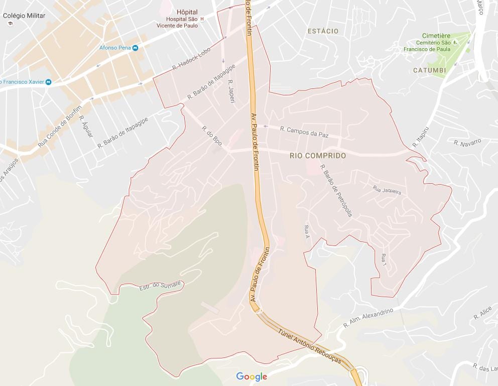 Térkép Rio Comprido
