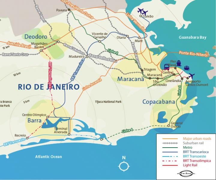 Térkép Rio de Janeiro repülőterek