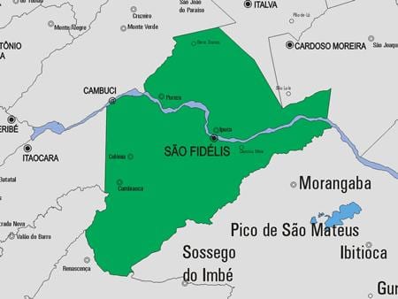 Térkép São Francisco de Itabapoana önkormányzat