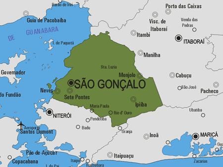 Térkép São Gonçalo önkormányzat