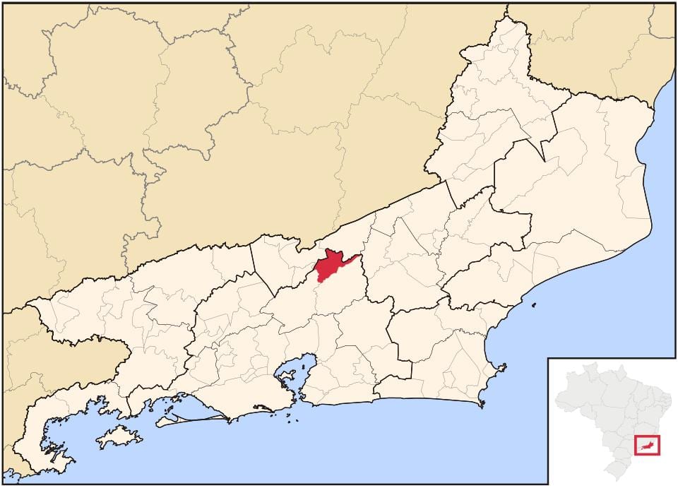 Térkép São José do Vale do Rio Preto