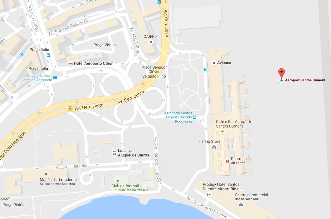 Térkép Santos Dumont repülőtér