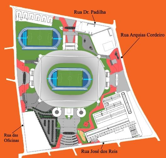 Térkép stadion Engenhão