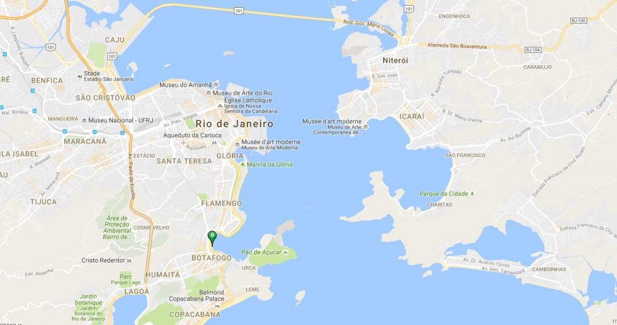 Térkép strand a Botafogo