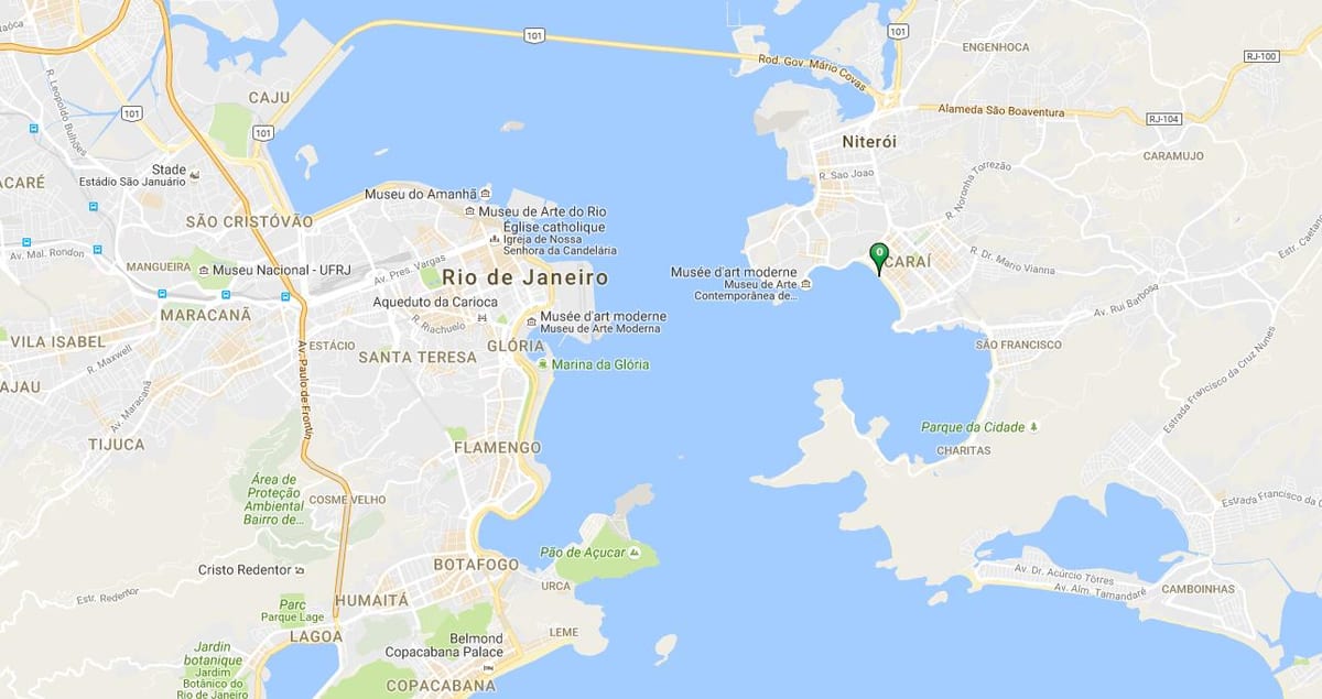 Térkép strand Icaraí
