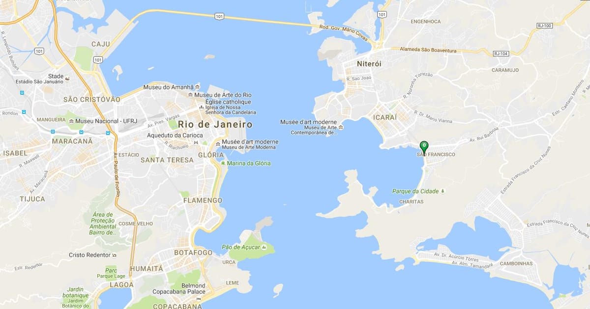 Térkép strand São Francisco