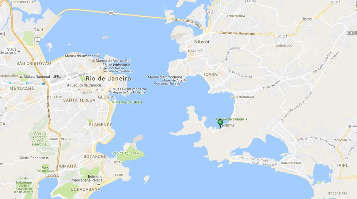 Térkép strand Samanguaia