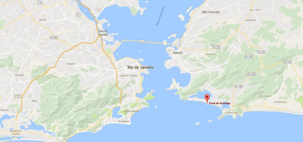 Térkép strand Sossego
