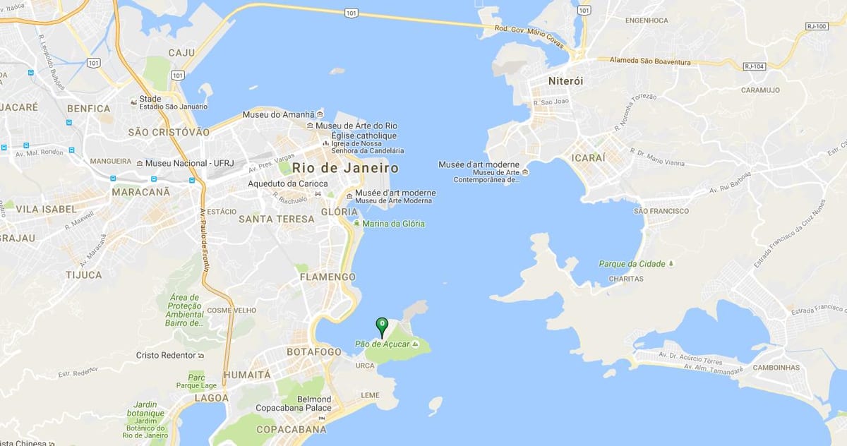 Térkép strand Urca