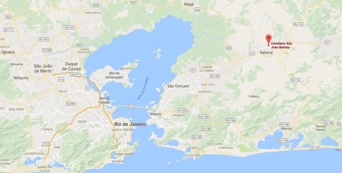 Térkép temető São João Batista
