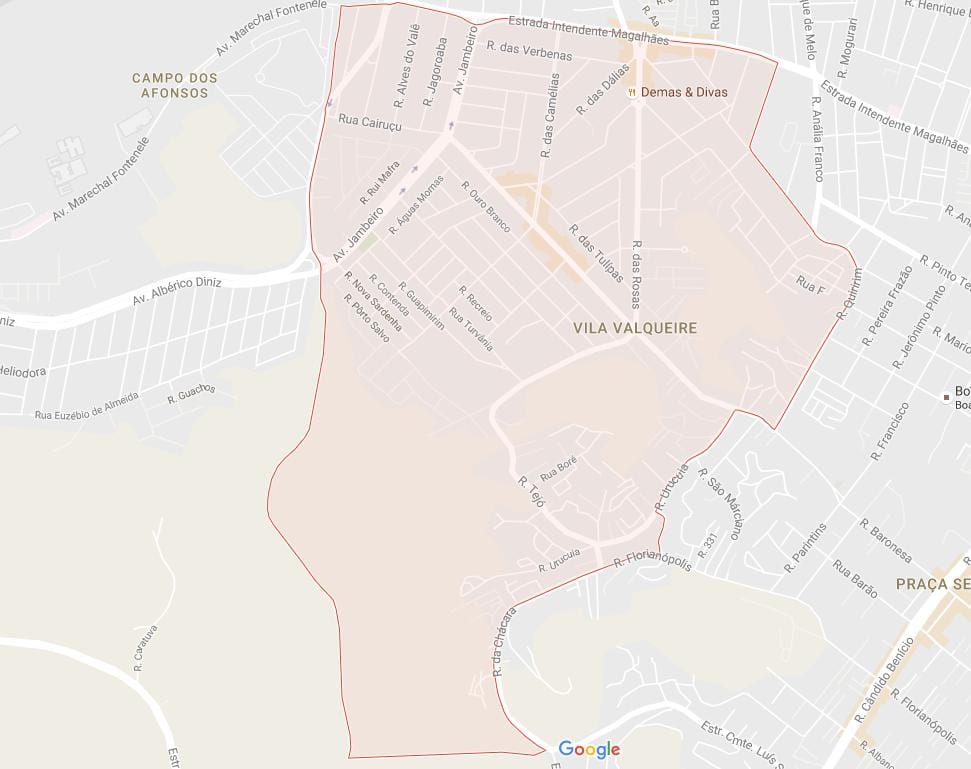Térkép Vila Valqueire