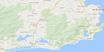 Térkép favela Cidade de Deus