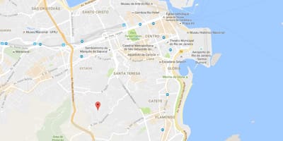 Térkép favela Mangueira
