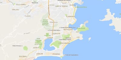 Térkép favela Vidigal
