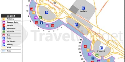 Térkép Galeão repülőtéri terminál