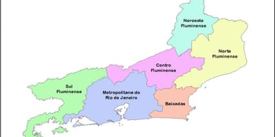 Térkép mesoregions Rio de Janeiro