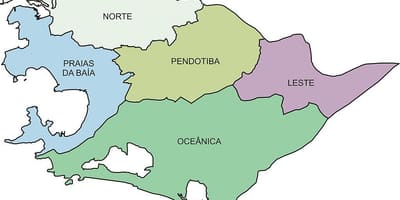 Térkép Régiók Niterói
