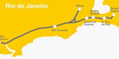 Térkép Rio de Janeiro metro - Line 4