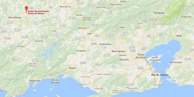 Térkép stadion Raulino de Oliveira