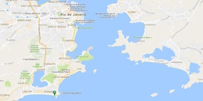 Térkép strand Arpoador