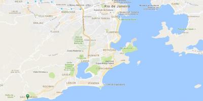 Térkép strand São Conrado