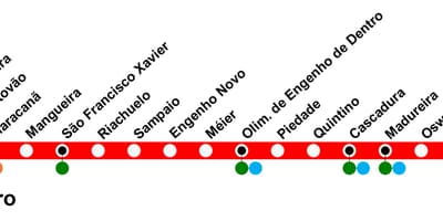 Térkép SuperVia - Line Deodoro